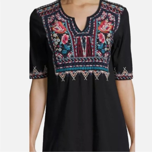 JOHNNY WAS Tops - JOHNNY WAS LA MINA EMBROIDERED TOP size XS